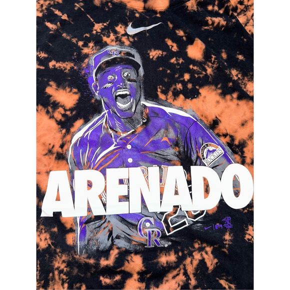 Colorado Rockies Nolan Arenado Nike Bleached Tee - Picture 3 of 4